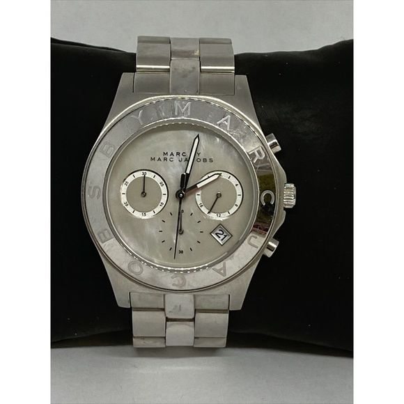 Marc Jacobs MBM8636 Women Silver Stainless Steel Analog Dial Quartz Watch GE588 - Picture 1 of 12